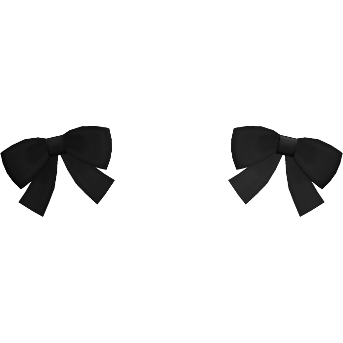  ♡ : lovely black cute hair bow add-on  (о'∀`о)
