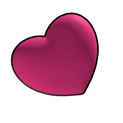 2D Heart Head (Pink)