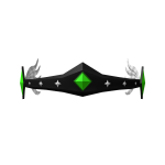 Emerald Feathered Crown