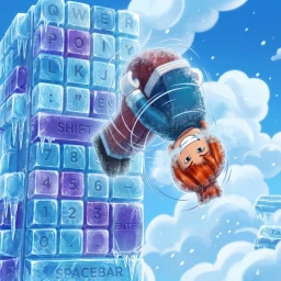 [ICE WORLD!] +1 Front Flip Obby Keyboard Escape icon