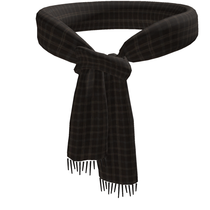 Brown Plaid Scarf