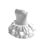 Cute White Ruffle Dress 
