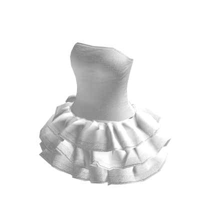 Cute White Ruffle Dress