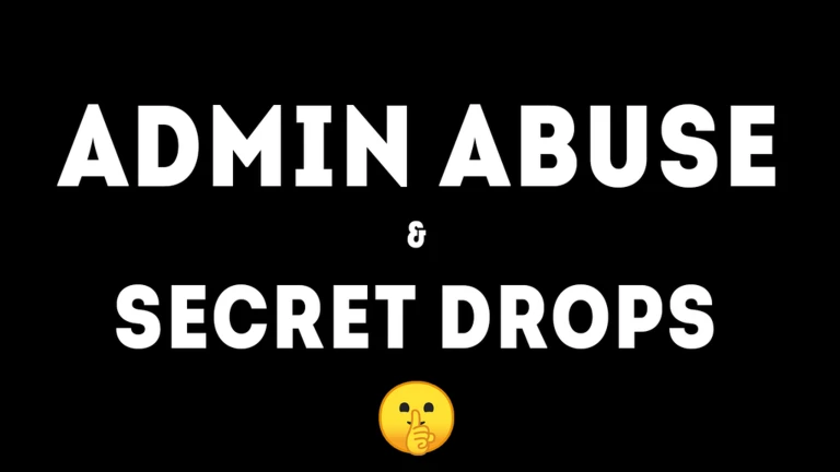 Admin abuse