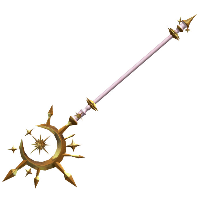 Celestial Halloween Witch Staff - Pink/Gold