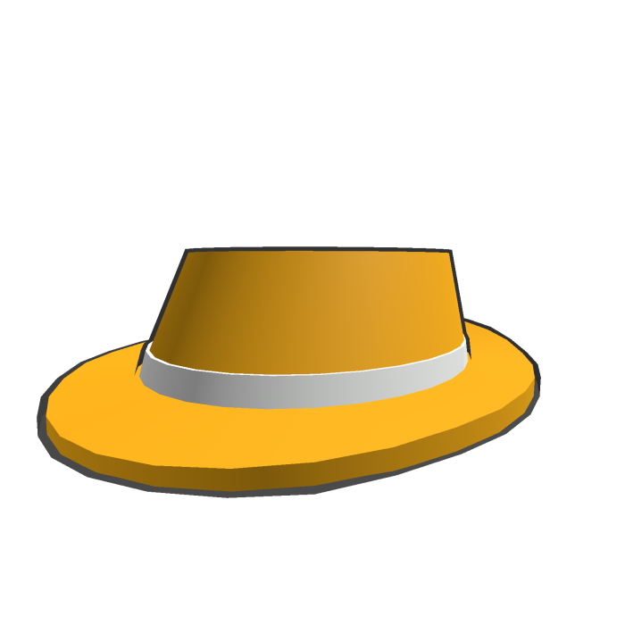 Orange Cartoony Fedora [ORCAFEDORA]