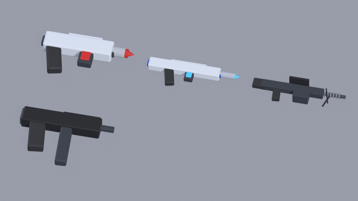 Low Poly Gun Pack Guns Rifles Pistols Sci-Fi preview 6
