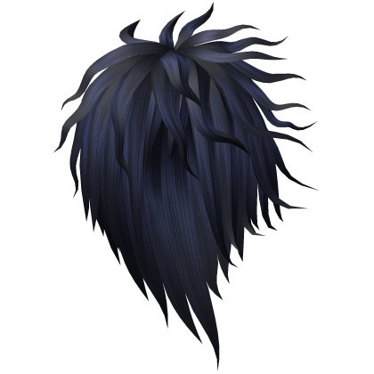 Blue teased vampire windy vkei emo hair Roblox item