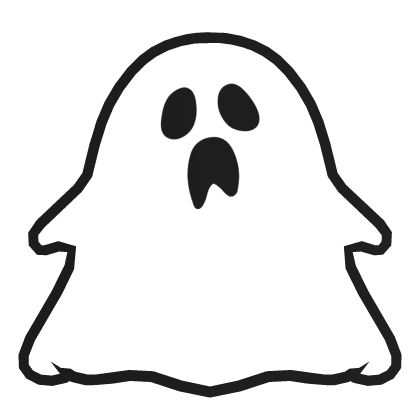 Halloween Cute Anime Ghost Pet (White Black) Roblox item