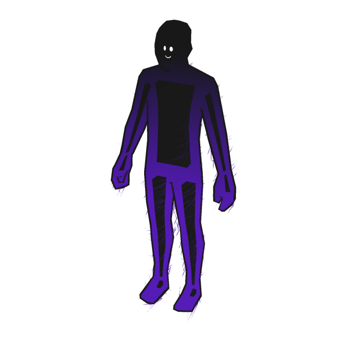 Purple Cartoony Outline Aura