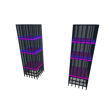 Neon buildings