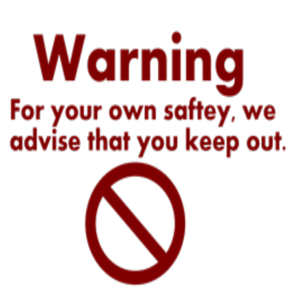 Warning Sign Roblox decal