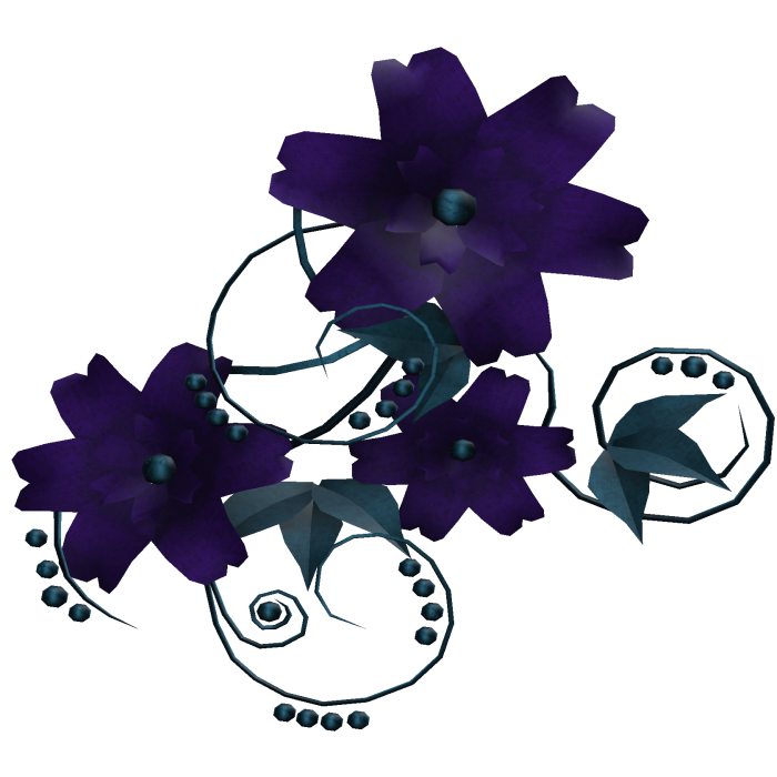 Purple & Blue Flower Aura 