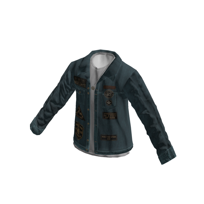 Open Button Up & Layered Tee (Teal)