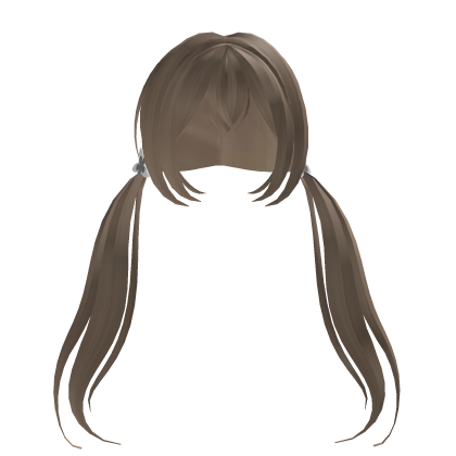 Blond hair with Pigtails & white Petal hair clips Roblox item