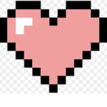 pixel hearts x