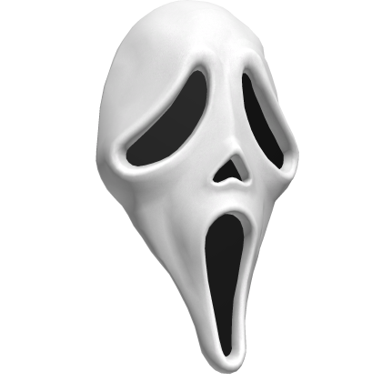 Screaming White Ghostface Mask [LEFT SIDE] Roblox item