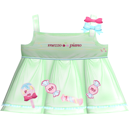 cute green kawaii mezzo bow dress