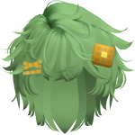 Forest Green Waffle Messy Fringe