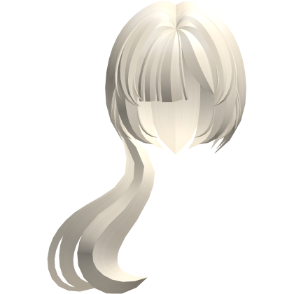 moe thick long fluffy low pony blonde
