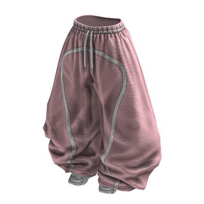 Y2K Girly Baggy Tracksuits (Pink White)