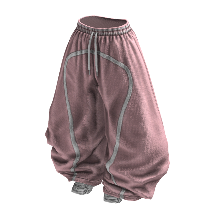 Y2K Girly Baggy Tracksuits (Pink White)