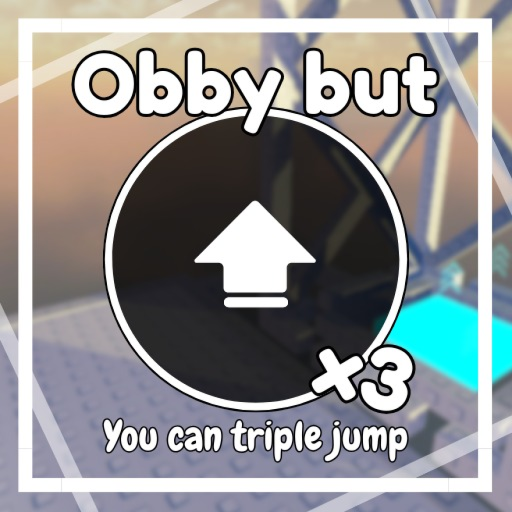 Obby But You Can Triple Jump! official Roblox game thumbnail