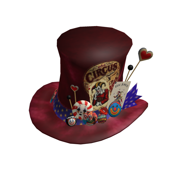 Magic Man Poker Carnival Top Hat - Red Circus