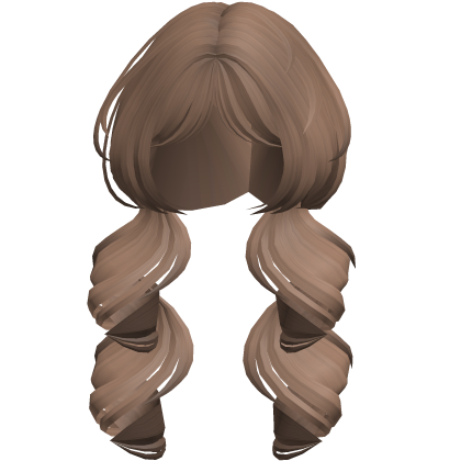Cute Messy Curly Low Pigtails In Black