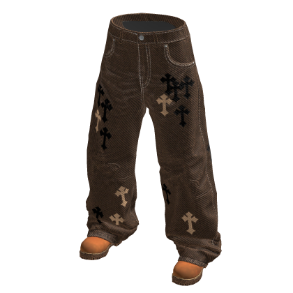 M11! - Baggy Chrome Cross Jeans w/ timb boots thumbnail