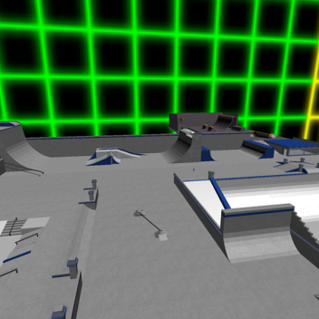 skate in a giant skatepark!