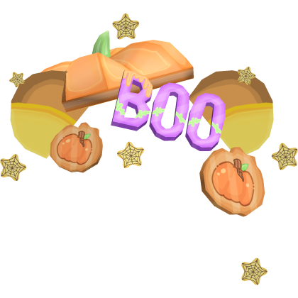 kawaii halloween pumpkin brown bear ears Roblox item