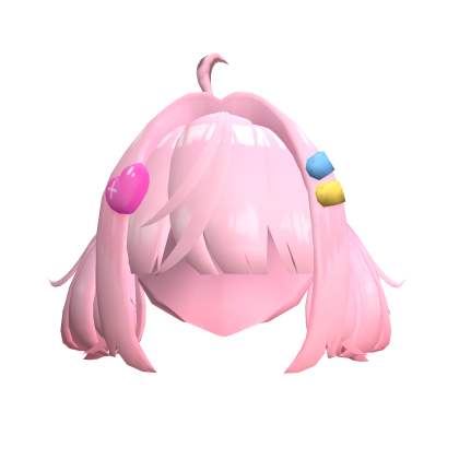 Pink Pigtails Twintails Cute Roblox item