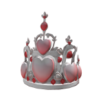 Silver Crown of Hearts