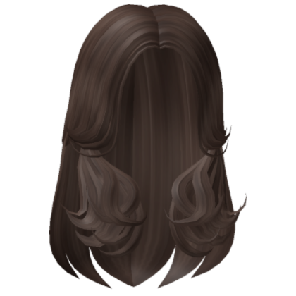 Cute Layered Hair Brown Roblox decal