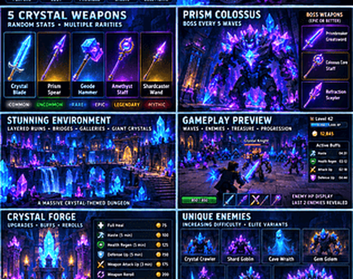Crystal Cavern RPG System preview 1