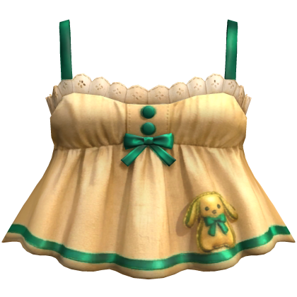 Yellow Green Bunny Tank Top