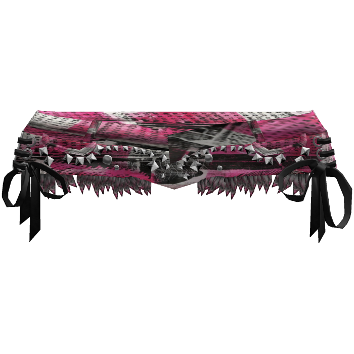 swag whimsical pink jean studded bow shorts  .˚𝄞