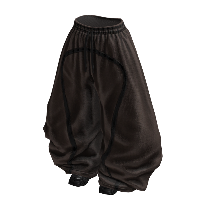 Y2K Girly Baggy Tracksuits (Brown Black)
