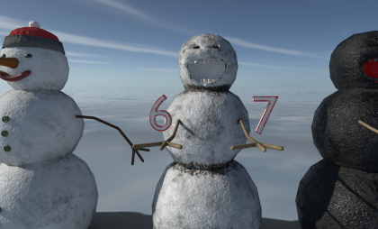 ❄️ The "67" Legend Snowman – Meme Edition preview 1