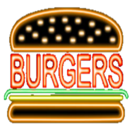 Neon hamburger [Transparent] Roblox decal