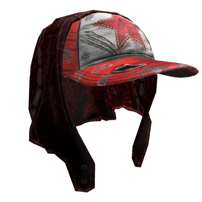 Red Jeans Cap w/Bandana Jeans Headscarf Y2K