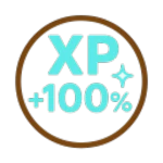 XP +100%