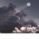 Dreamy aesthetic moon