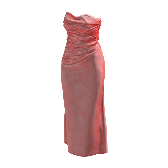 Red Long Silk Slim Satin Gown Dress