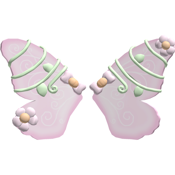 ʚ ︵ pink halloween pumpkin fairy's wings 