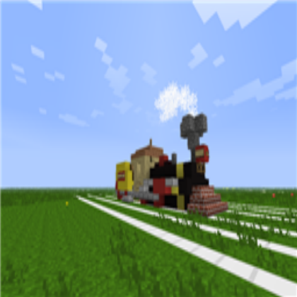 mining porter steam locomotive in minecraft Roblox decal