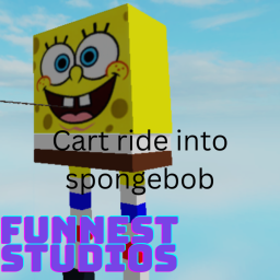 Cart ride into spongebob