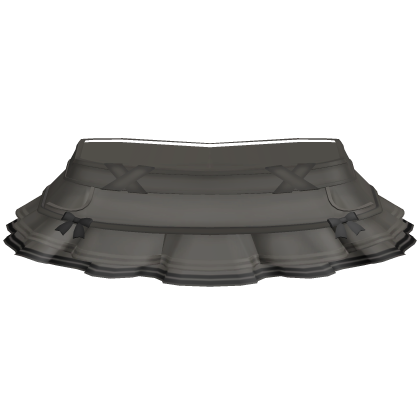 ♡ frilly layers ruffled miniskirt w bows 3.0 grey
