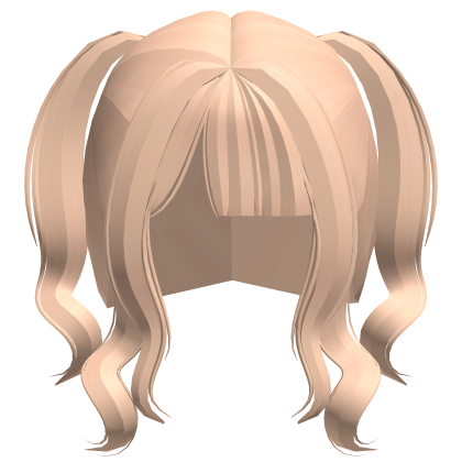 𖹭 cute twirly dollete pigtails in blonde